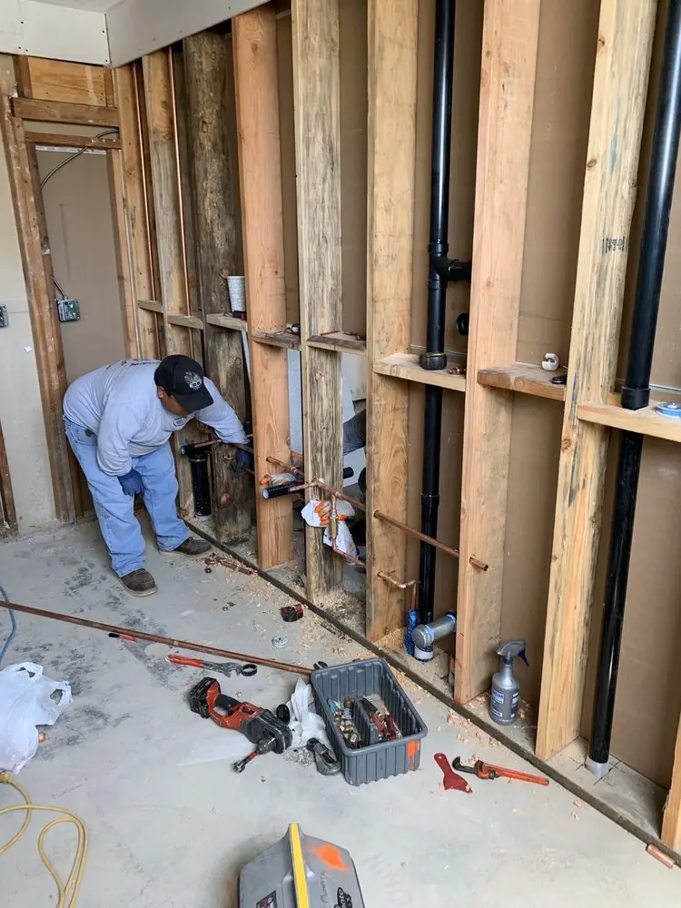 Commercial rough-in plumbing for Trenchless Sewer Repair in Stoneridge
